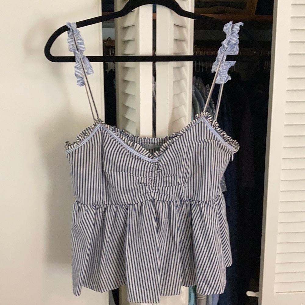 TRF by ZARA searsucker top